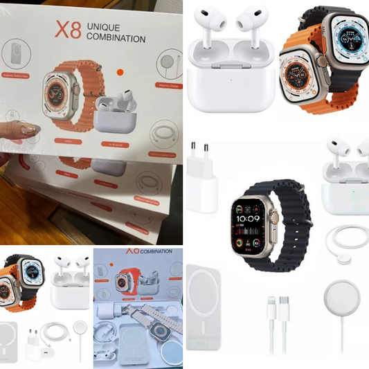 KIT RELOJ X8 Ultra + AUDIFONOS + BATERIA